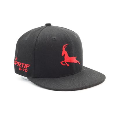 China Leather Strap Adjust flat brim snapback cap with embroidery logo sport hats customize cap baseball for sale