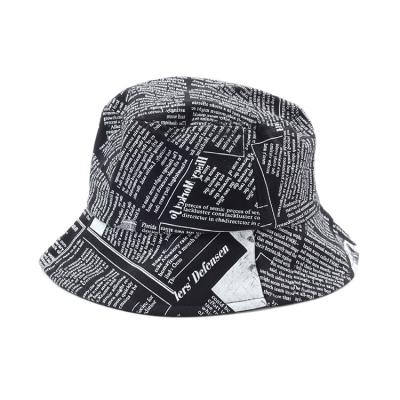 China factory custom made cotton fabric black color high quality bucket hats caps for male female for sale