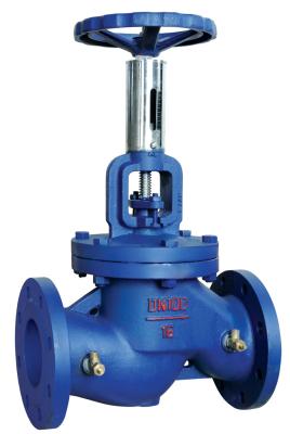 China Double Flange Angle Pattern Globe Valve DIN Standard End Bellow Seals Type for sale