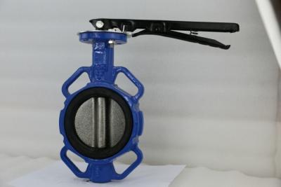 China NBR Rubber Wafer Type Butterfly Valve , Wafer Lug Butterfly Valve ANSI150 for sale