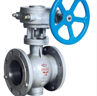 China One Pieces 2 Flanged Ball Valve PN25 Gear Operation Good Sealing for sale