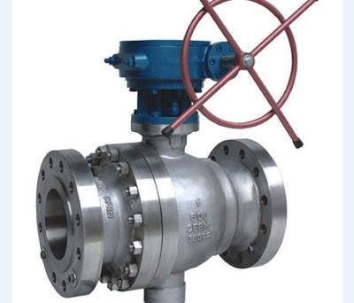 China Metal Seated Cast Steel Ball Valve / Pneumatic Actuated Ball Valve for sale