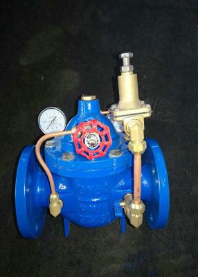 China 2 Spool Hydraulic Control Valve , Hydraulic Pressure Relief With Pressure Gauge for sale