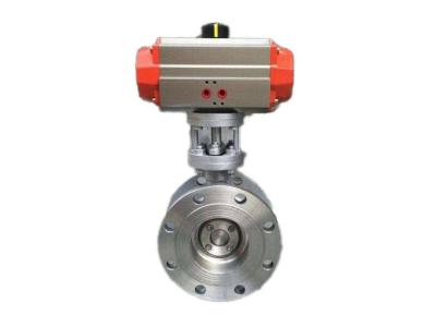 China Pneumatic Flange Connection Butterfly Valve DN80 ANSI Standard High Performance for sale