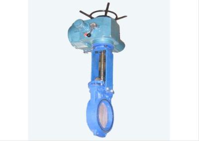 China Stainless Steel Seat Knife Gate Valve With Electric Actuator DN50 - DN2000 for sale