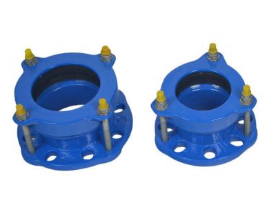 China Epoxy Powder Coating Of 150-200 Microns Flexible Hdpe Pipe Coupling Ductile Iron Flange Adaptor for sale