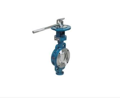 China Automatic Double Flanged Butterfly Valve , Blue Threaded Butterfly Valve for sale