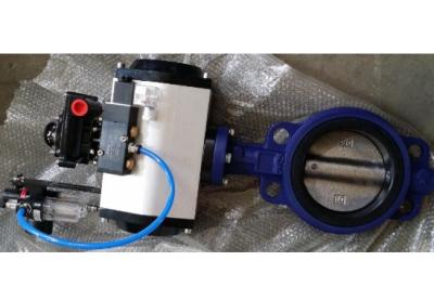 China DN40 - DN1800 Cast Steel Butterfly Valve / Pneumatic Butterfly Valve For Sewage for sale