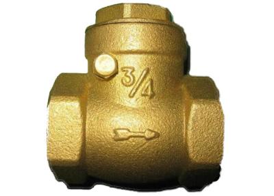 China Single Sloping Door Silent Swing Check Valve Screwed Female By Brass Body for sale