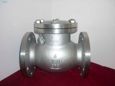 China Non Return SS Swing Type Check Valve With Flange End 150 Class Material Grad 316 for sale