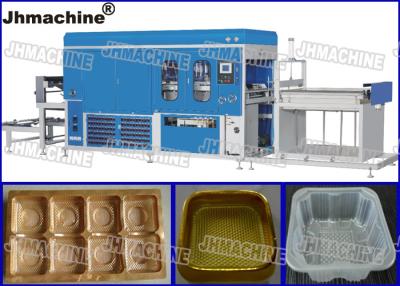 China Plastic sheet Vacuum Thermoforming Machine For biscuit and cook trays/Hot sale thermfornin for sale