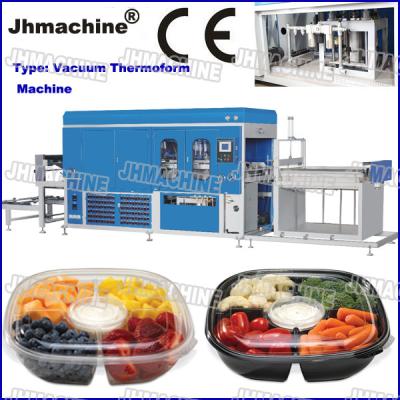 China CE Standard PP food grade Trays Automatic Vacuum Thermoforming Machine for biscuits trays for sale