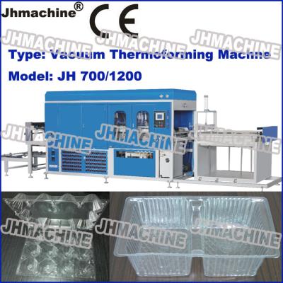 China Hot Sale Automatic PVC Plastic sheet Vacuum Thermoforming Machine For Food Trays for sale