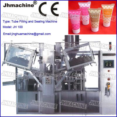 China High Speed Automatic Tube Filling and Sealing Machine For Cosmetic Products Double Head for sale