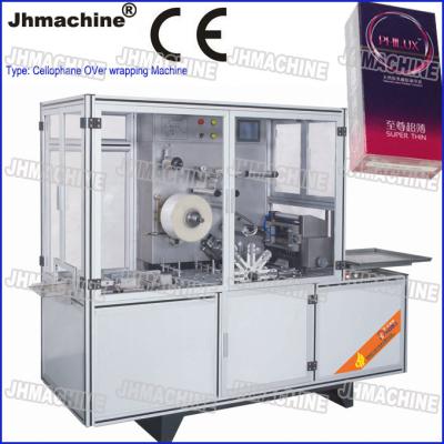 China CE Certification Cellophane Box Overwrapping Machine For Condom box within Tear Tape for sale