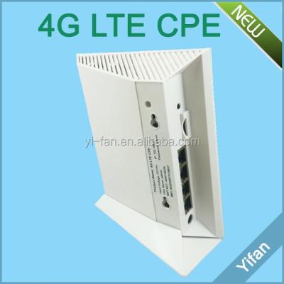 China high power lte wireless network with 4 LAN 4G port indoor CPE 178*155*38mm for sale