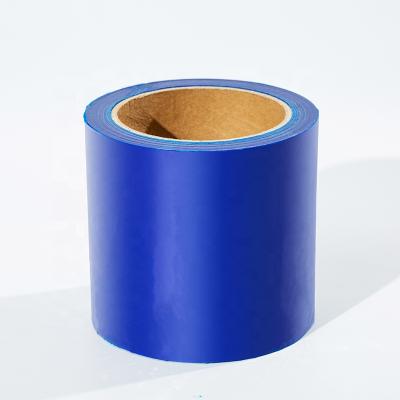 China PE Stretch Moisture Proof Shrink Thickened Blue Micron Plastic Stretch Film Cardboard Stretch Wrap Film for sale