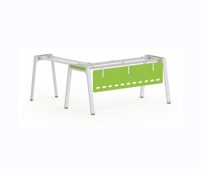 China L-shaped executive manager office Guangzhou office furniture metal office table modern frame desk for sale