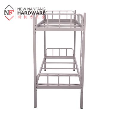 China Convertible Metal Steel School Student Metal Bunk Bed Attic Bed Frame For School Bed for sale