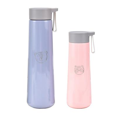 China New CL1C-GS40 ComLom PORTABLE Design Stainless Steel Tall Double Wall Insulated Tumblers Cone Vacuum Bottle With Silicone Grip Lids for sale