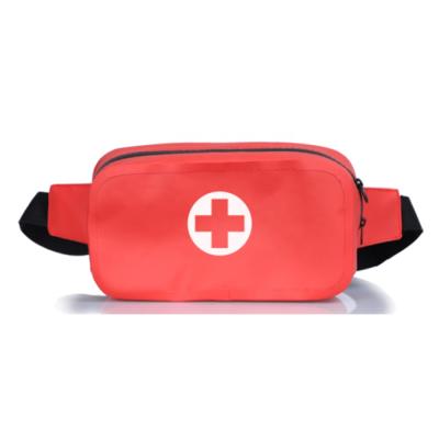 China ComLom Red Waterproof Portable Survival Medicine Fanny Bag First Aid Hip Pack Emergency Pouch Guard Waist Bag Water Proof With Cross Symbol for sale