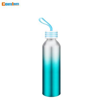 China CL1C-G166 Comlom 550ml Viable Aluminum Water Bottle Narrow Mouth Screw With Buckle Sports Cylinder Shaped Aluminum Bottle for sale