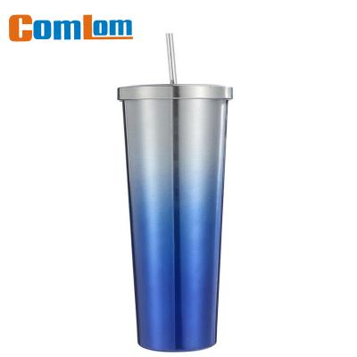 China CL1C-E390-F Comlom 30oz Stainless Steel Insulation Straw Cup Coffee Mug Colorful Viable Car Travel Mug for sale