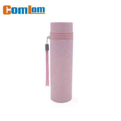 China Viable CL1C-B91 Comlom Stainless Steel Vacuum Travel Mug Water Bottle Thermos Flask With Rope for sale