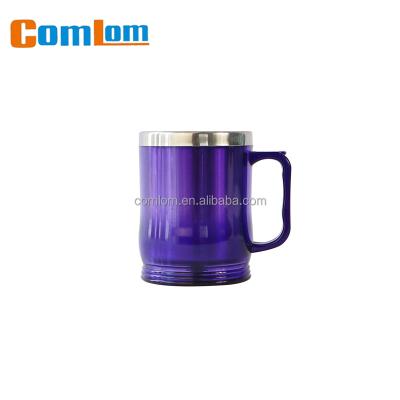 China CL1C-M06 Comlom16oz Plastic&SS Thermo Viable Cup Travel Mug for sale