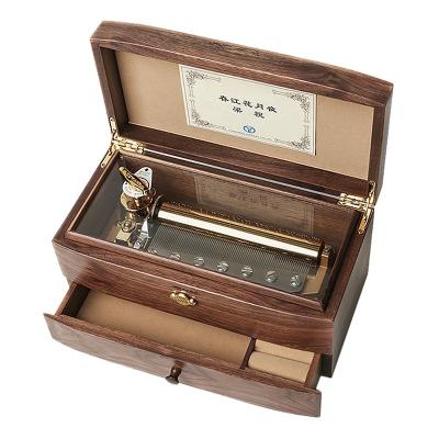 China Wholesale Professional RIME Cogwheels Music Box Wood 78 Tone Double Layer Music Box Custom Engraving Wooden Sound Melody High End Music for sale