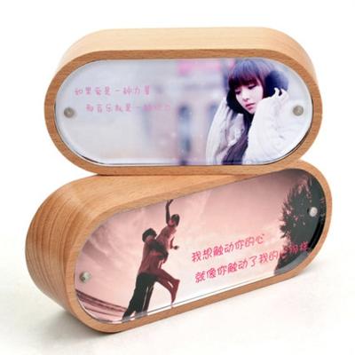 China The photo frame and music box is a custom creative gift factory souvenir DIY solid wood music box frame photo integrated direct sales for sale