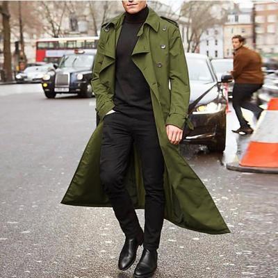 China 2021 Viable Men's Fashion Gap Coats Plus Size Silm Warmer Coats Autumn Men Long Jackets Casual Solid Winter Fit Coats Anoraks for sale