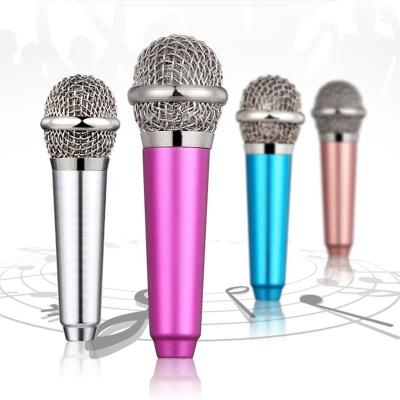 中国 Mic Portable Mini 3.5mm Handheld Microphone 4 Color Handheld Stereo Studio Microphone For Mobile Phone Laptop MIC KTV Desktop PC Karaoke 販売のため