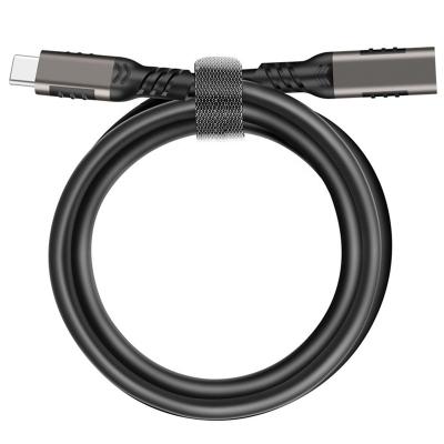 Cina MP3/MP4 Player Male Type C To Type C 4K 60HZ Data PVC Cable USB3.2 Gen2 PD100W 10Gbps Female Extension Cable For Macbook Nintendo Switch in vendita