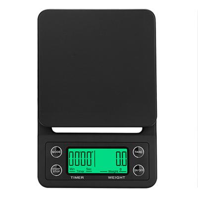 China Weight Measuring Coffee 0..1g/3kg/5kg Digital Food Scale Portable Electronic Weight Scale Kitchen Scale Gram Timing Measuring Tool en venta