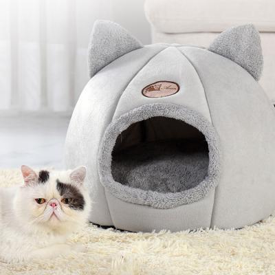 China 2021 Hot Selling Luxury Pet Bed Cotton Hamster Pet Bed Super Soft Small Pet Cave Bed Breathable for sale