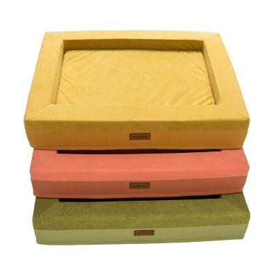 China High Quality Breathable Luxury Easymemory Foam Dog Bed Water Proof Orthopedic Gel Memory Foam Pet Bed Large for sale