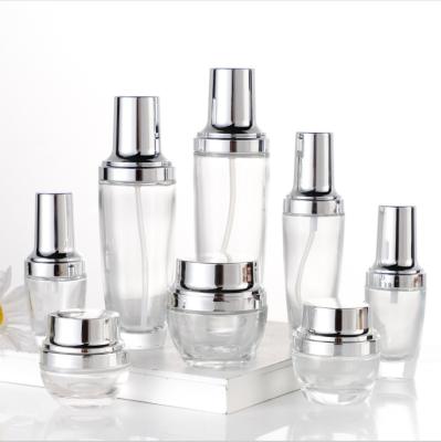 China Cosmetic Manufacturer Wholesale Luxury Skincare Packaging Cosmetic Bottle Base Empty Cream Bottle for sale