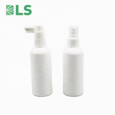 China BEAUTY PACKAGING 100ml 100ml HDPE Round Plastic Boston Bottle HDPE Cylinder Shape Bottle White HDPE Bottle for sale