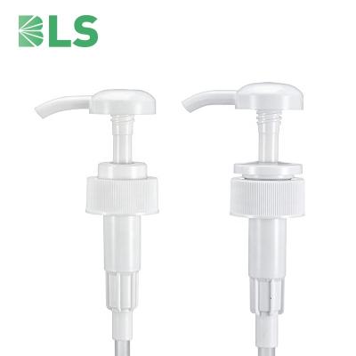 China Non Spill Shampoo Lotion Bottle Dispenser Pump Screw Lotion Pump Head 30/400 for sale