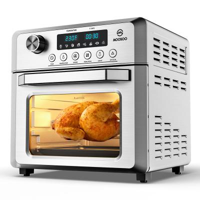 China MOOSOO 19Qt Commercial Air Fryer Oven for Large Family, 8-in-1 Combination Convection Rotisserie with LED Display Convection Oven/Turbo Oven for sale