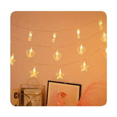 China NEW Holiday 40 LED Fairy Lights PVC+Copper Wire+LED Battery Operated Fairy Lights Home Decoration USB Outdoor Powered Hanging Led Photo Clip String Light for sale