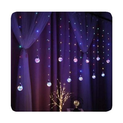 China NEW 3.5M Wholesale 108LED Christmas Outdoor Indoor Decoration Wishing Ball Light Room 2024 Indoor Decoration Wedding Party Birthday LED Curtain Light for sale