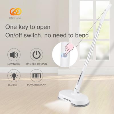 China New Customized Wireless Household Rotary Floor Cleaning Electric Mop Cordless Wet Dry Mop for sale