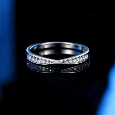 China Engagement Wedding Ring Trendy Jewelry Moissanite Eternity Romantic High End Rings for sale