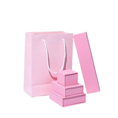 China Wholesale Paper Jewelry Sets Box Ring Necklace Bracelet Earring Packaging Paper Box for sale