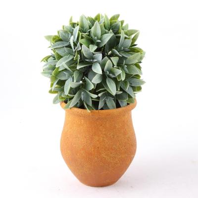 China Natural artificial plants pots bonsai touch artificial potted plant with pulp pot simulation green plant home decoration for sale