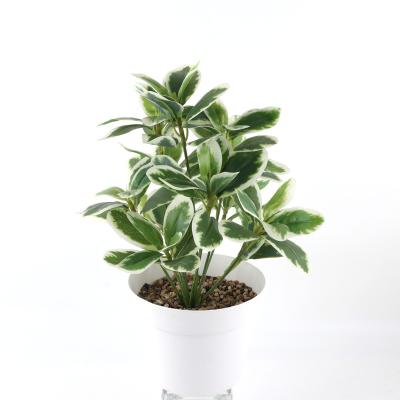 China New Natural Touch Shelves Simulation Plant Pot Green Landscape Plant Leaves Tree Decoration for sale