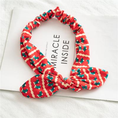 China Custom Hair Decoration New Arrivals Christmas Tree Logo Headbands Hair Band Accessories for sale