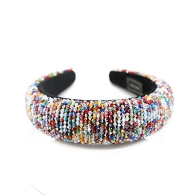 China Hair Decoration Korea CIA Style Luxury Bling Oudoor Rhinestone Headbands Hair Band For Women for sale